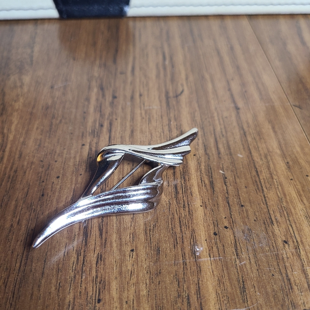 Trifari Silver Brooch